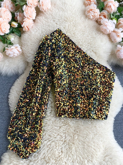 Elize Glitter Top | Superbe jusqu'au bout de la nuit
