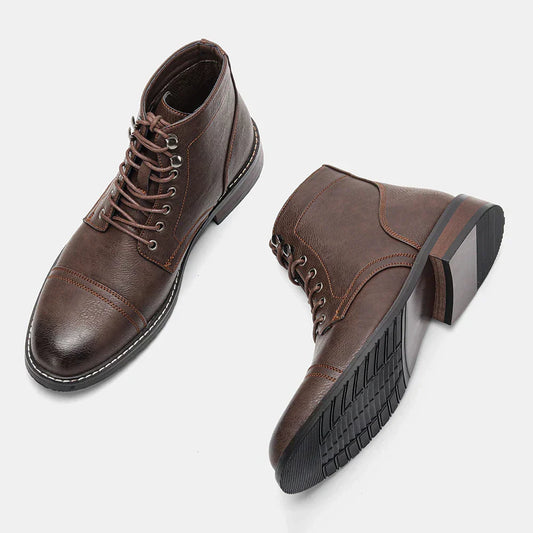 Xyvora™ | Bottes Derby Vintage à Bout Rond Élégantes