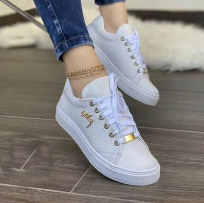Chaussures en caoutchouc décontractées à bout rond et à plateforme pour femmes