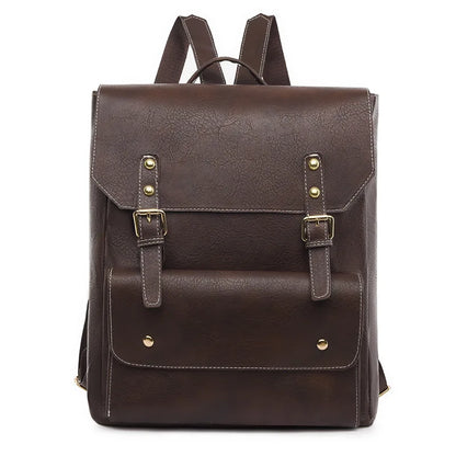 Amelia | Sac à dos intemporel avec boucle et rabat pour le voyage et l'ordinateur portable