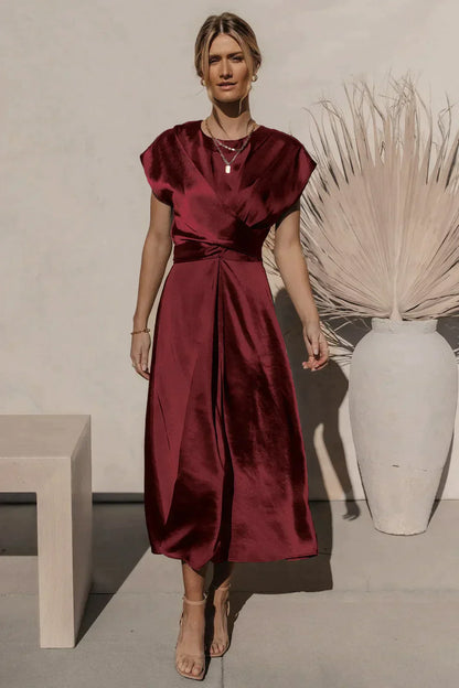 Lotte | Robe de soirée élégante en satin de soie