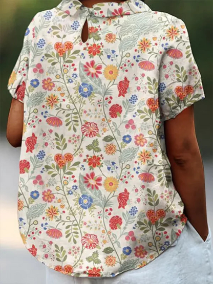 Chemisier à imprimé floral pour femmes