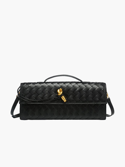 Arviel | Sac à main tissé de luxe avec fermeture en or