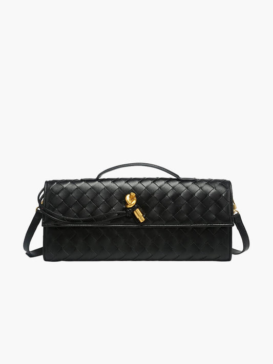 Arviel | Sac à main tissé de luxe avec fermeture en or