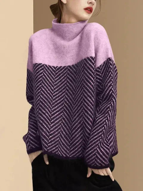 Lauren | col haut pull ample doux