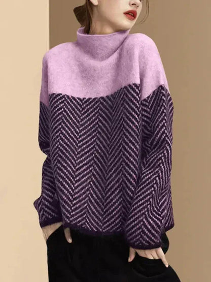 Lauren | col haut pull ample doux