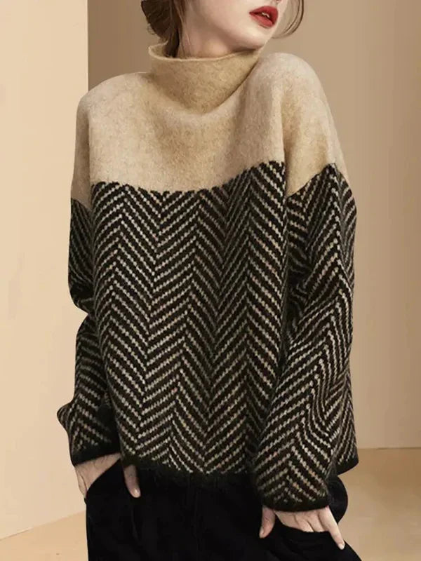Lauren | col haut pull ample doux