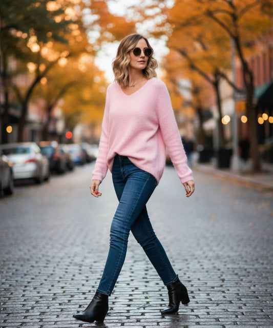 Mia | Pull Femme à Manches Longues – Style Simple, Chic et Confortable