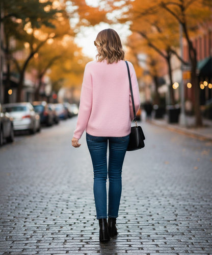 Mia | Pull Femme à Manches Longues – Style Simple, Chic et Confortable