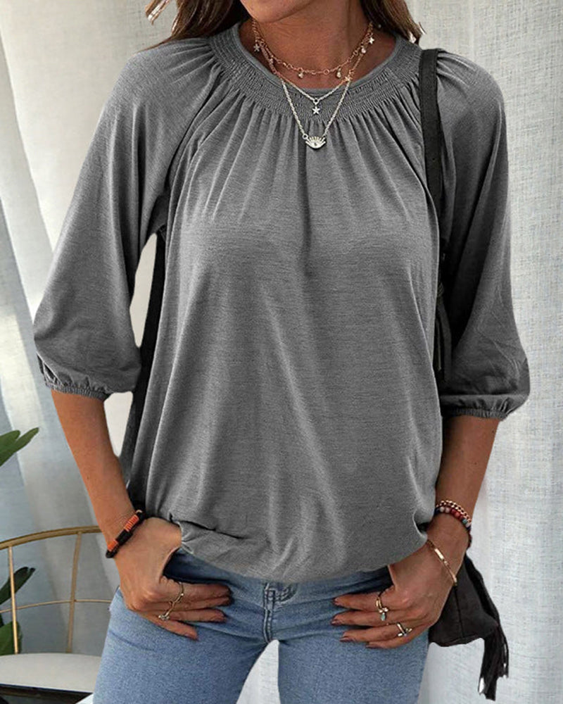 Yadira Blouse | Chemisier à col rond pour femme