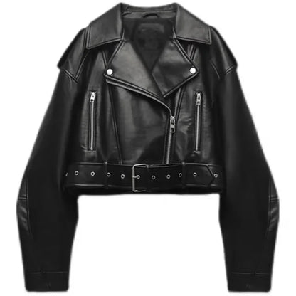 Virginie - Veste en cuir élégante