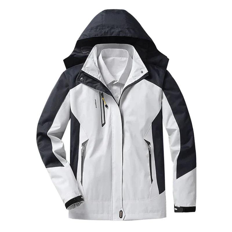 Veste imperméable chaude 3 en 1 avec capuche pour femmes | Idéal pour l'automne/hiver