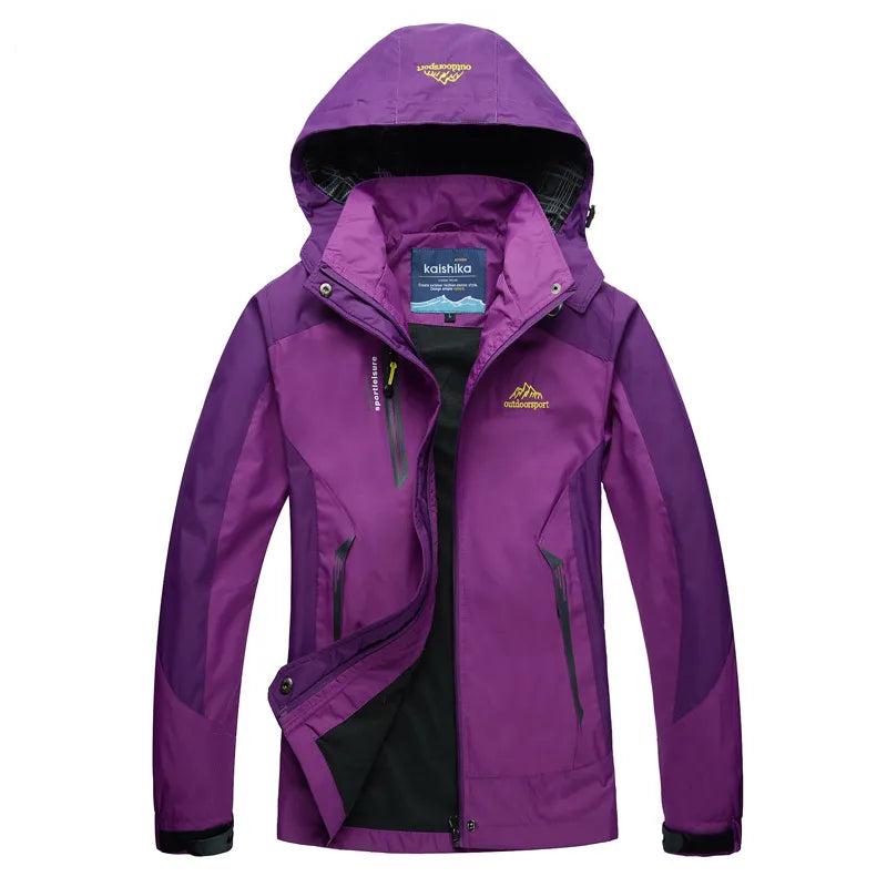 Veste imperméable chaude 3 en 1 avec capuche pour femmes | Idéal pour l'automne/hiver