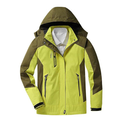 Veste imperméable chaude 3 en 1 avec capuche pour femmes | Idéal pour l'automne/hiver