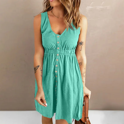 Tela - Élégante robe à boutons pour femmes