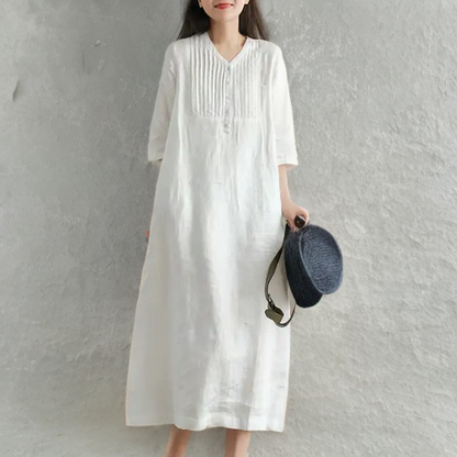 Gemini - Robe décontractée et ample avec une touche vintage