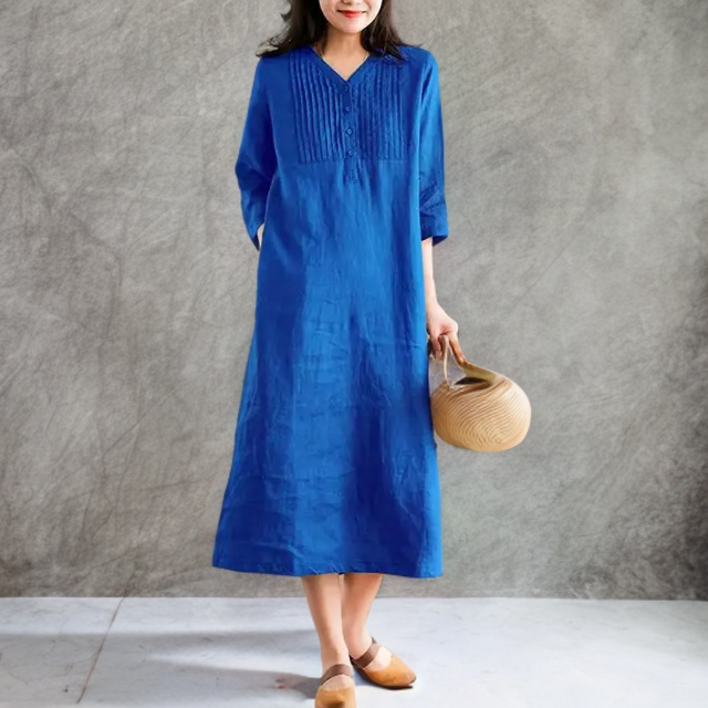 Gemini - Robe décontractée et ample avec une touche vintage
