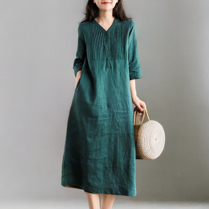 Gemini - Robe décontractée et ample avec une touche vintage