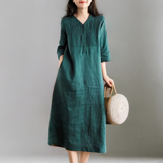 Gemini - Robe décontractée et ample avec une touche vintage