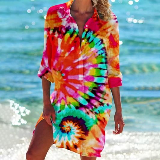 Robe d'été colorée au charme bohème