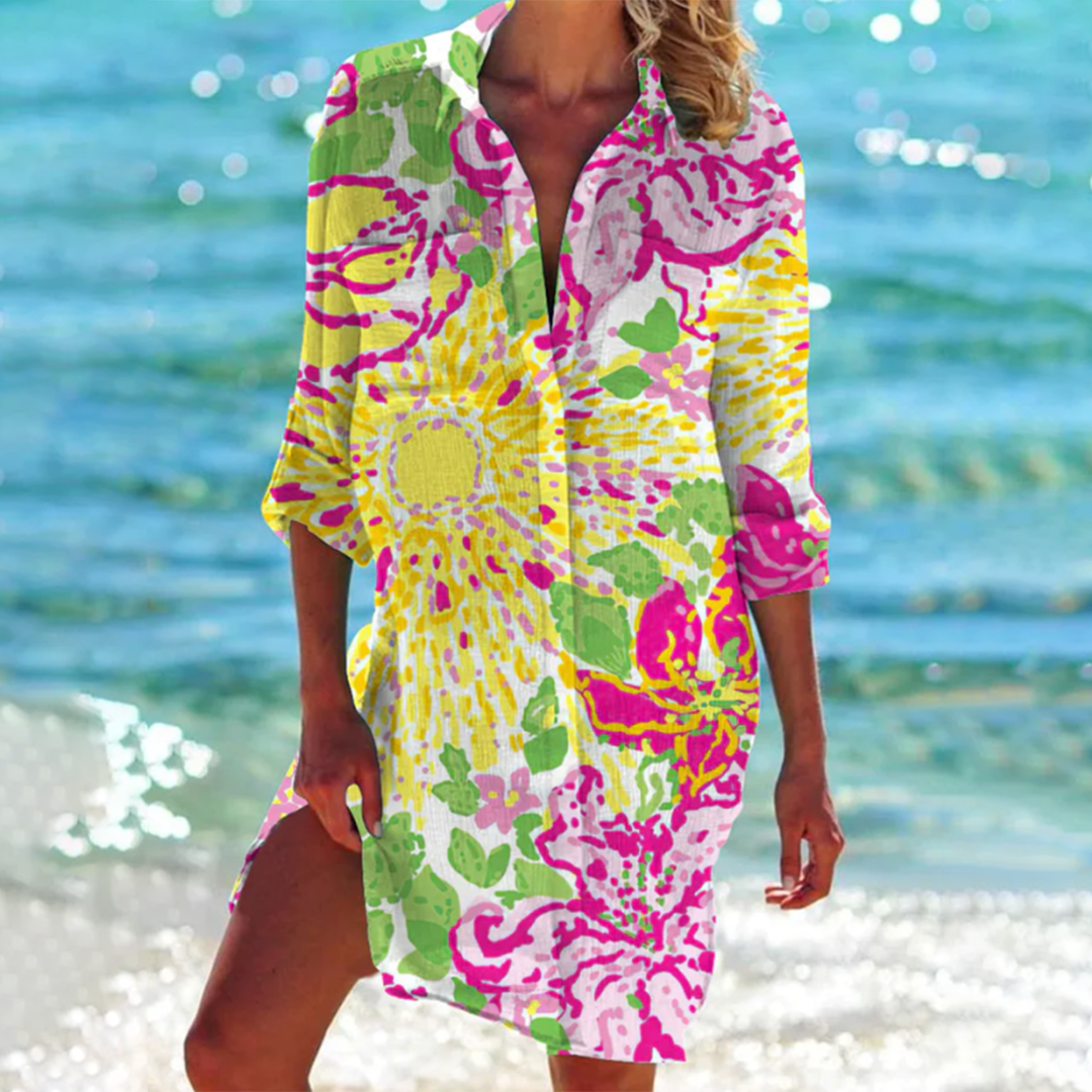 Robe d'été colorée au charme bohème