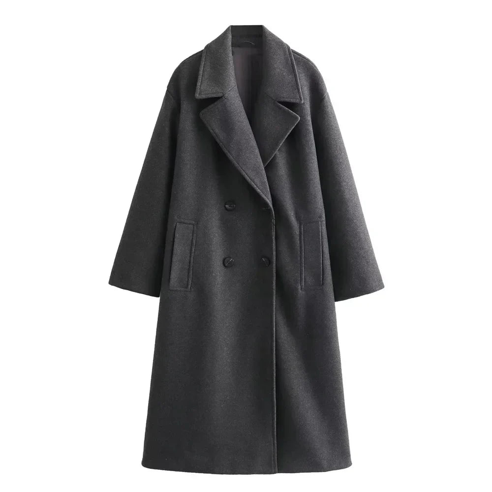Veste longue chic pour femmes | Design élégant - Manteau d'hiver chaud