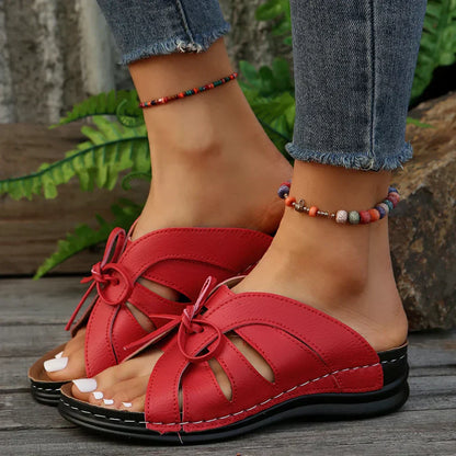 Zenda® | Sandales confortables avec nœud papillon