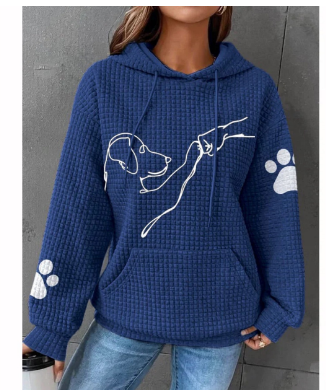 Giseza | Chien chaud Imprimé Hoodie Femme