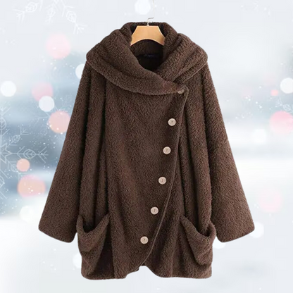 Andrea - La nouvelle mode Tourner vers le bas veste gilet en peluche