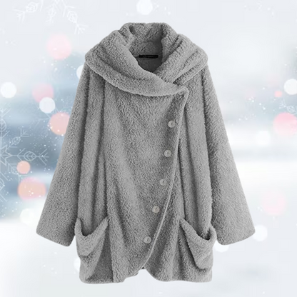 Andrea - La nouvelle mode Tourner vers le bas veste gilet en peluche