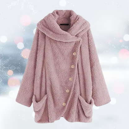 Andrea - La nouvelle mode Tourner vers le bas veste gilet en peluche
