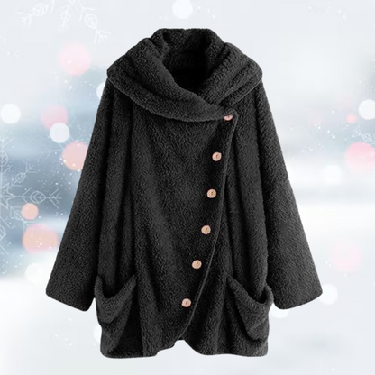 Andrea - La nouvelle mode Tourner vers le bas veste gilet en peluche