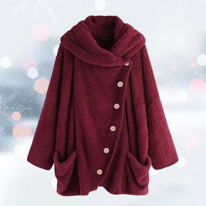 Andrea - La nouvelle mode Tourner vers le bas veste gilet en peluche