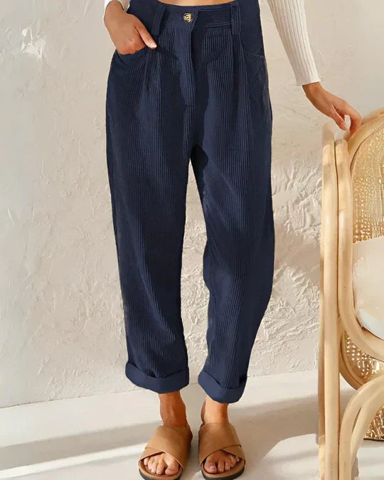 Pantalon taille haute classique pour femmes
