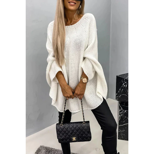 Valeskavin | Pull long à coupe large pour femme | Chaud