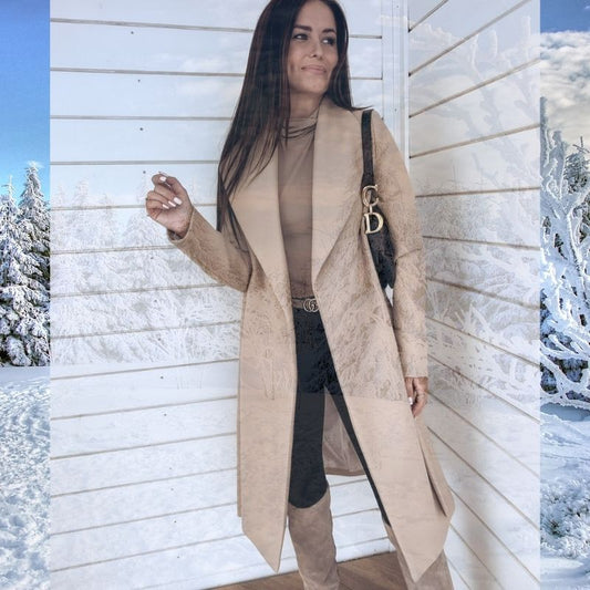 Veste longue sans boutons