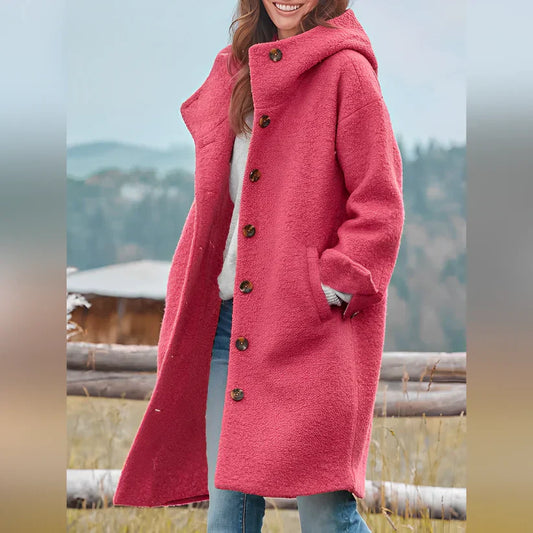 Frannie - manteau long à capuche