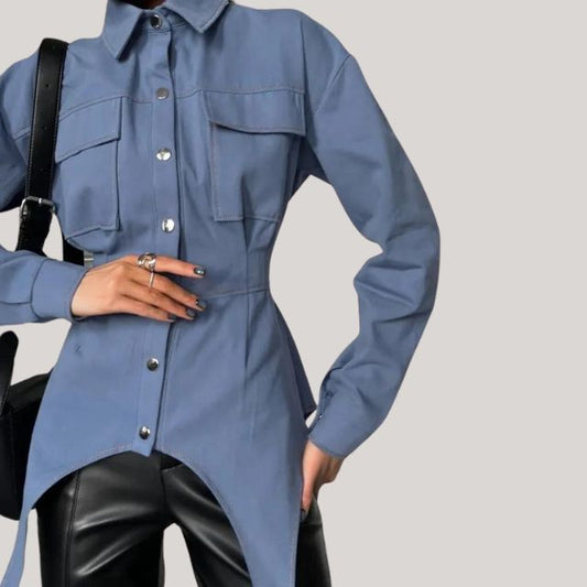 Vianna Top | Top noué à manches longues