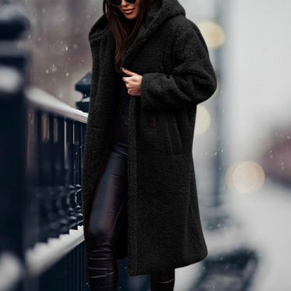 Nelly - long manteau chaud en peluche