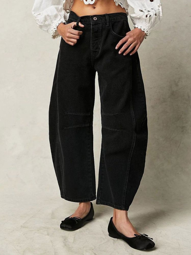 Jeans taille moyenne pour femmes - Vani