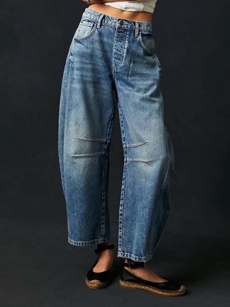 Jeans taille moyenne pour femmes - Vani