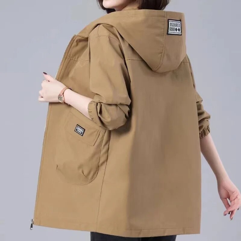Kimberly | Veste longue à capuche pour le printemps
