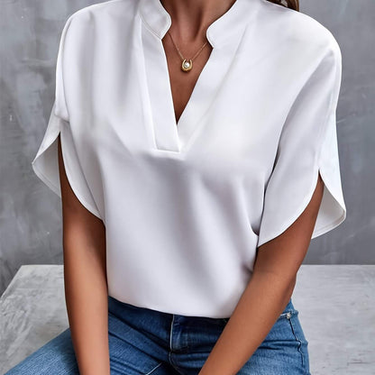 Blouse Ladies - Moderne - Manches courtes - Aérienne - Parfaite pour les tenues décontractées et formelles