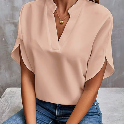 Blouse Ladies - Moderne - Manches courtes - Aérienne - Parfaite pour les tenues décontractées et formelles