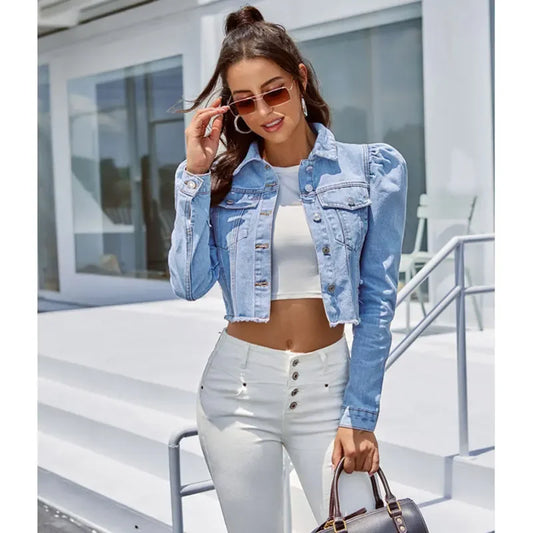 Audrey - veste en jean élégante et courte