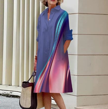 Lillian - Robe chemise dégradée pour femmes