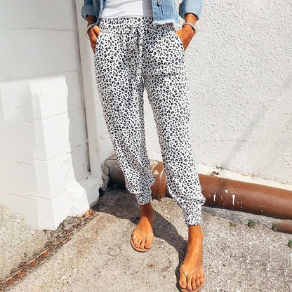 Pantalon imprimé léopard
