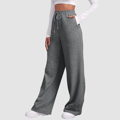 Shiela - Jogging Pantalon Doublé à Jambes Larges pour Femmes