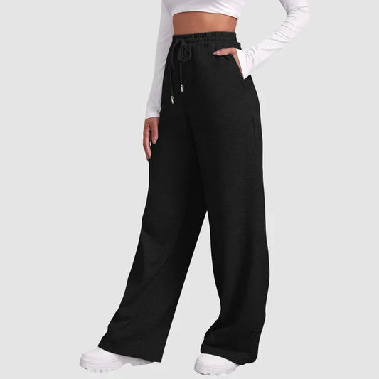 Shiela - Jogging Pantalon Doublé à Jambes Larges pour Femmes