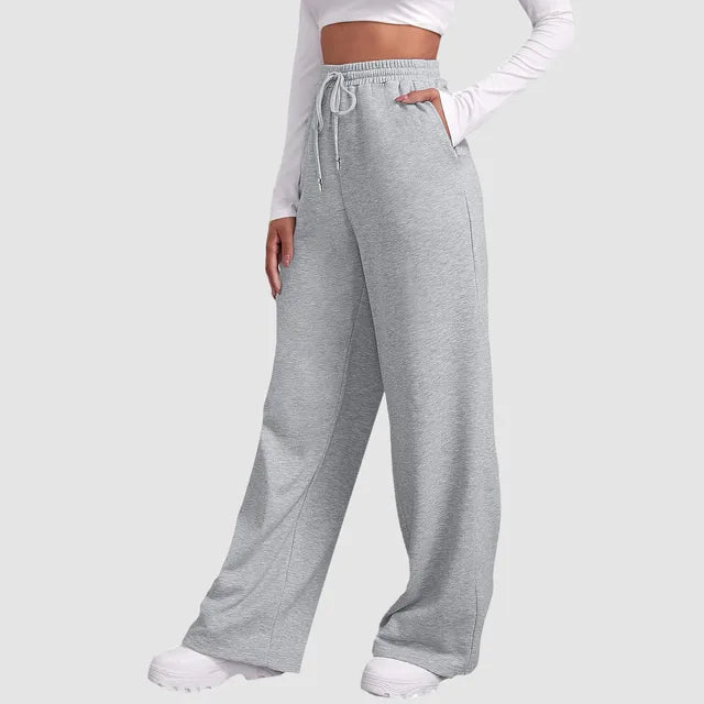 Olivia - Pantalon de Jogging Doublé à Jambe Large pour Femmes